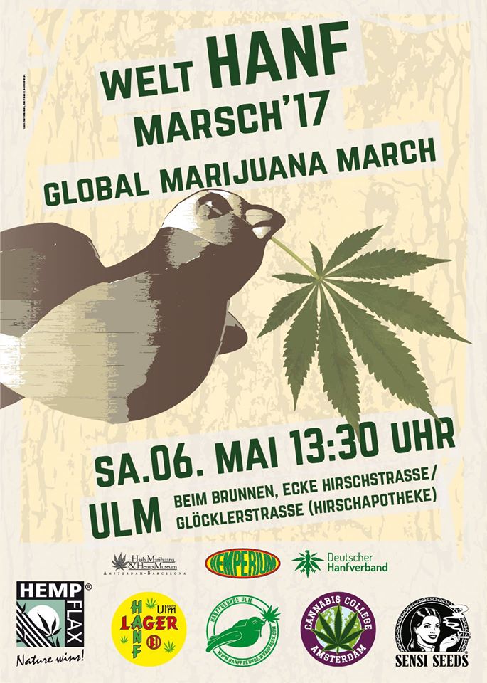 Plakat vom Hanfmarsch am 6.5.2017